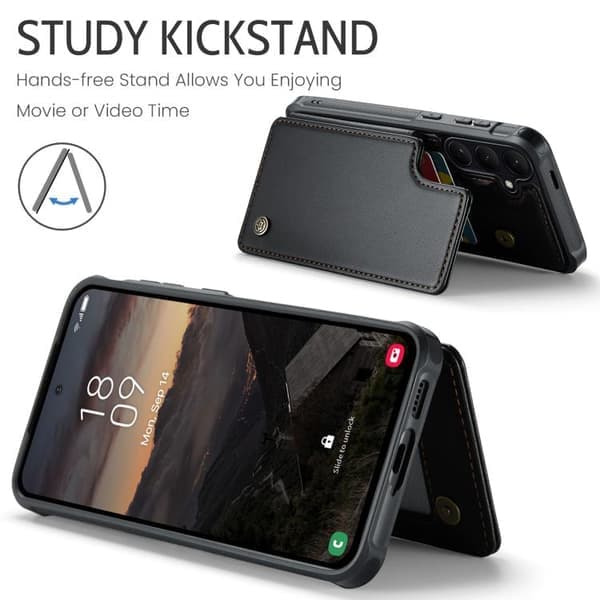 Samsung Galaxy S26 5G Scale etui med Short Track RFID-beskyttelse Sort Svart
