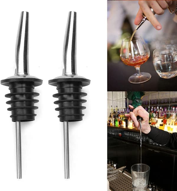 Cocktailsett Dobbel shaker 750ml Rustfritt stål Sølv 10 deler