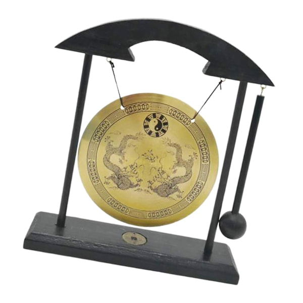 Mini Gong Mässing Gong Gong Prydnad Kontor Skrivbordsdekoration Hushåll
