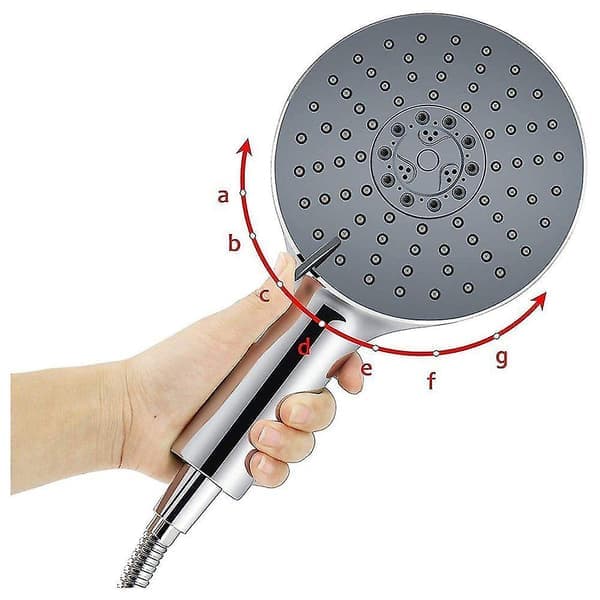 Suihkupää 152 mm suuri sadesuihkupää 7 suihkutyypillä, kromi