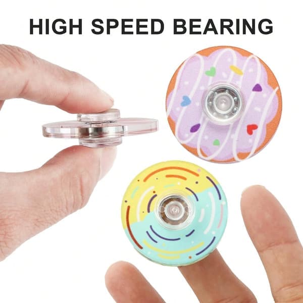 10-pack Fidget Spinners - Mini Fidget Spinner Leksaker, Lämpliga för Barn och Tonåringar. Färger Väljs Slumpmässigt