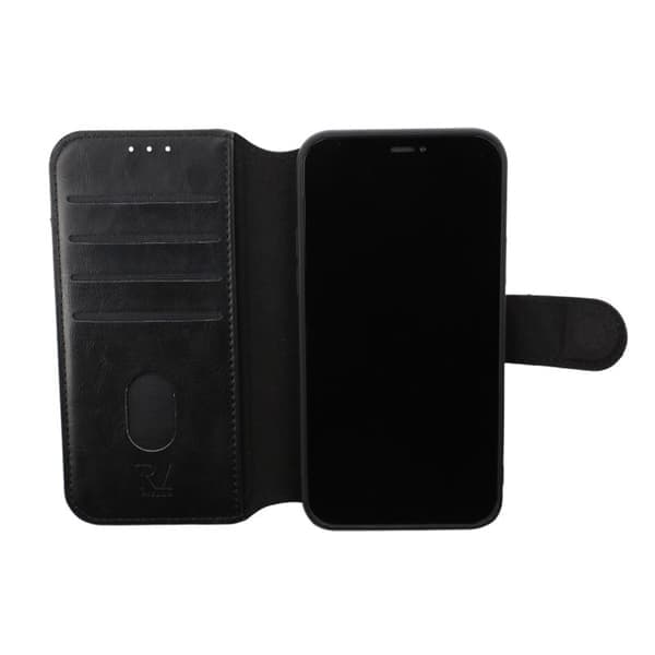 iPhone 7/8/SE 2020 Pung etui med ekstra kortlomme Rvelon - Sort Sort Sort