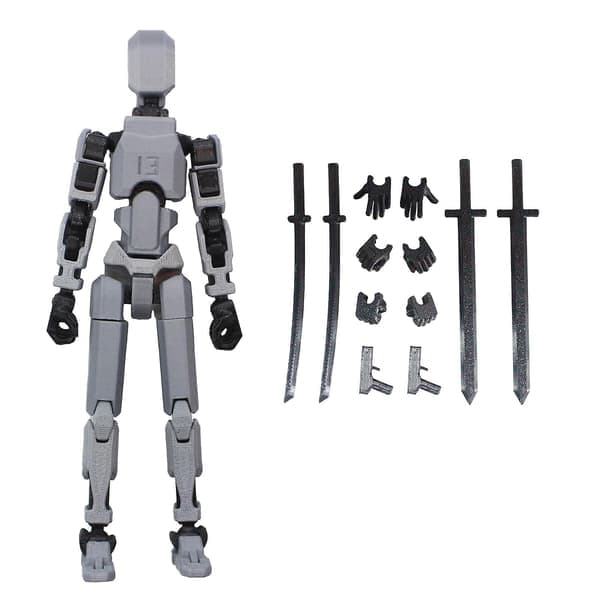 T13 Actionfigur, Titan 13 Actionfigur, Robot 3D - Printet 50% Tilbud