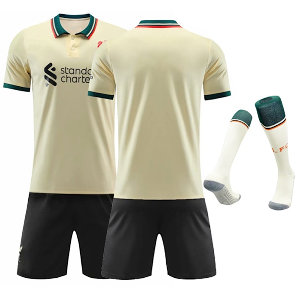 21-22 Ny Liverpool Udebanefodboldtrøje Nr. 11 Salah Trøje Voksen Børn Forældre-Barn Sportsdragt no number XS