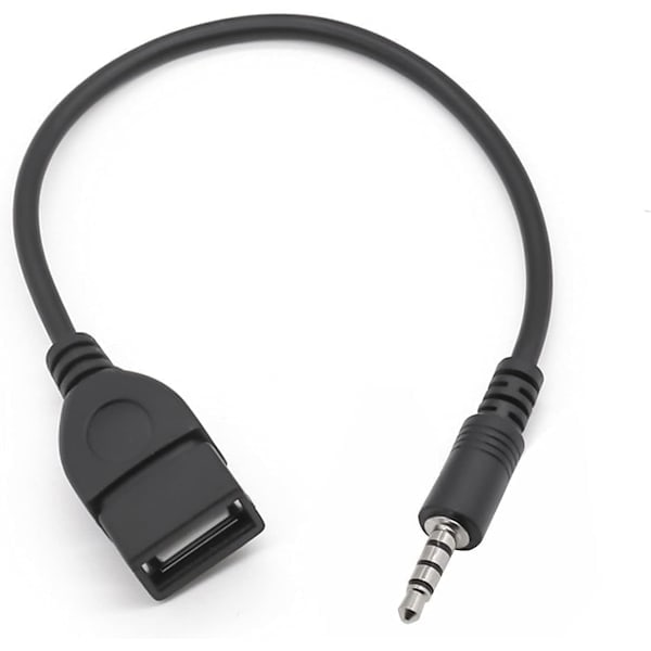 USB til 3,5 mm Jack Adapter - USB 2.0 til Han Stereo Audio Jack, 2 stk. til PC & Enheder
