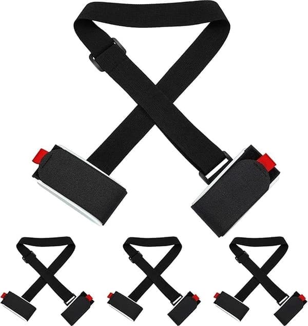 4-pack skidrem / skidhållare - bärrem för skidor 223