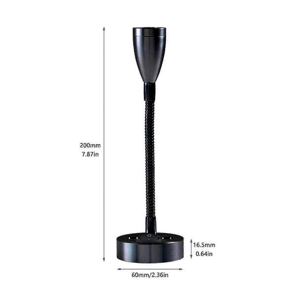 2 stk. leselys LED spotlight 12V dimbar bryter vegg sengelampe interiørlys bobil 6000K hvit for bobil