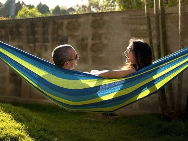 XXL Hängmatta med Kudde / Hammock - 260x150 cm
