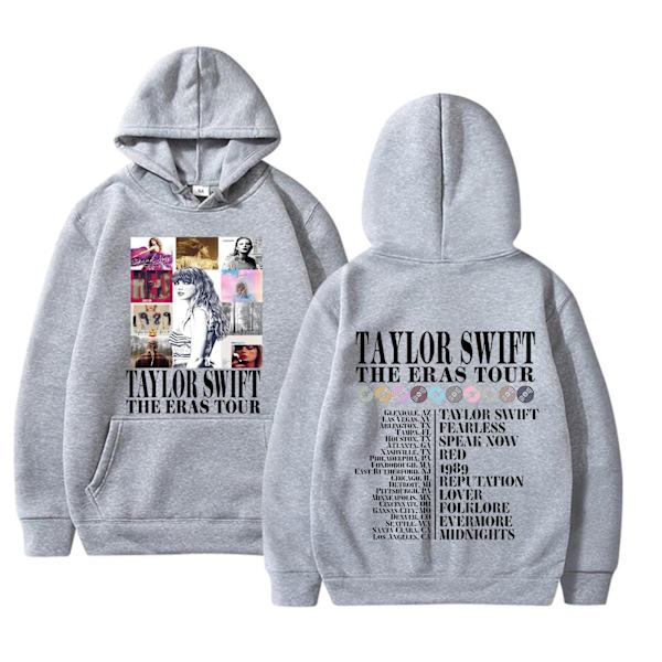 Taylor Swift -faneille joululahja 2023 - Huppari syksyyn ja talveen, miesten ja naisten huppareita, joulutakki light grey L