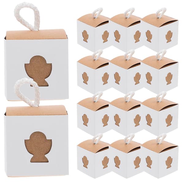 Godispresentförpackning i blandade färger Bröllopsgodislåda för förvaring 50 st Papper