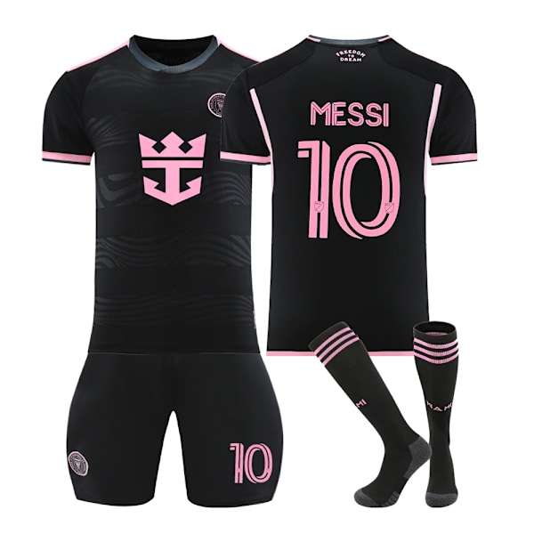 2425 Miami Hjemmetrøje Pink Nr. 10 Messi Voksen & Børnetrøje Sæt No. 10 Messi 2XL