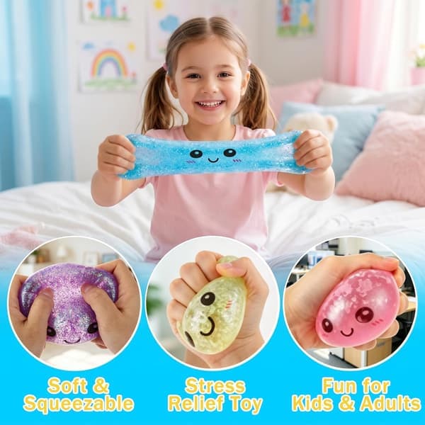 4 st Dumpling Squeeze Toy, Dumplings Squishy Flashing Dumpling Squishies Stressboll, Dumplings Squeeze Stress Ångestlindring för barn