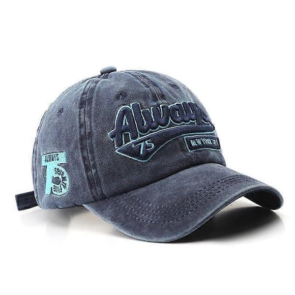 Baseball-lippikset kirjailtu klassinen baseball-lippis sininen blue