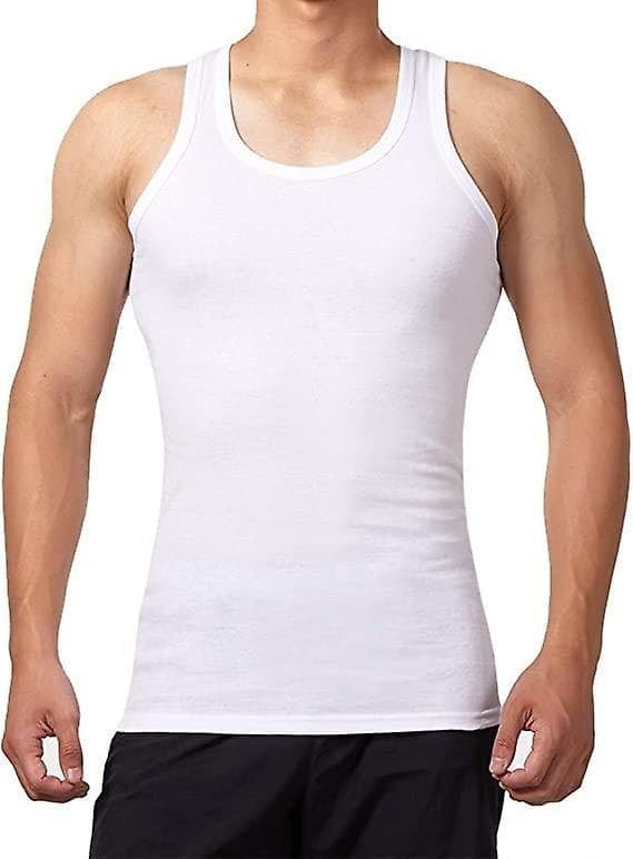5-pak herreundertrøjer i 100% bomuld, slør (hvid*5) L