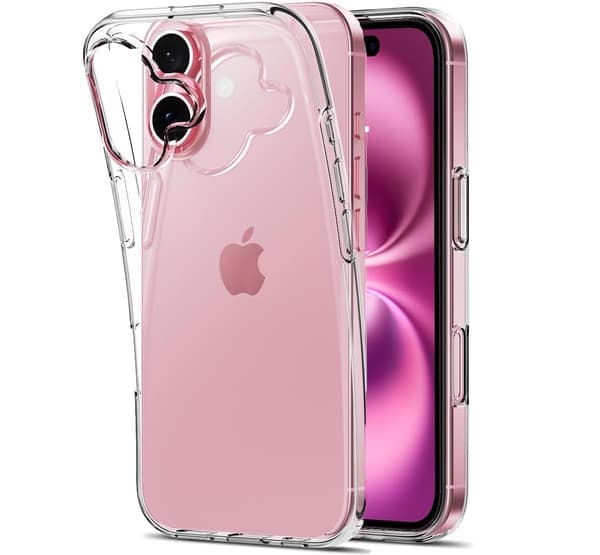 Iphone 16 läpinäkyvä ohut läpinäkyvä silikonigeelikuori