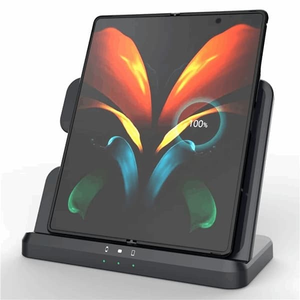 3-i-1 Trådløs Oplader Samsung Galaxy - Buds - Watch Sort Sort Sort