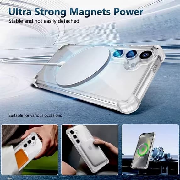 Samsung Galaxy S25 Plus/S24 Plus MagSafe-kompatibelt skal - Transparent