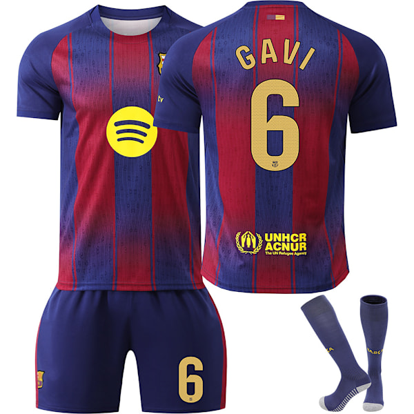 Skal ind i sæsonen 2526! Barcelona fodboldtrøje nr. 9 Lewandowski og andre stjerne voksen- og børnesæt, der eksploderer stadion No.6 GAVI 22