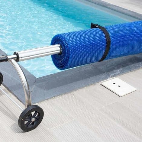 Rektangulärt bubbelskydd för pool eller - Blå - 150x220cm