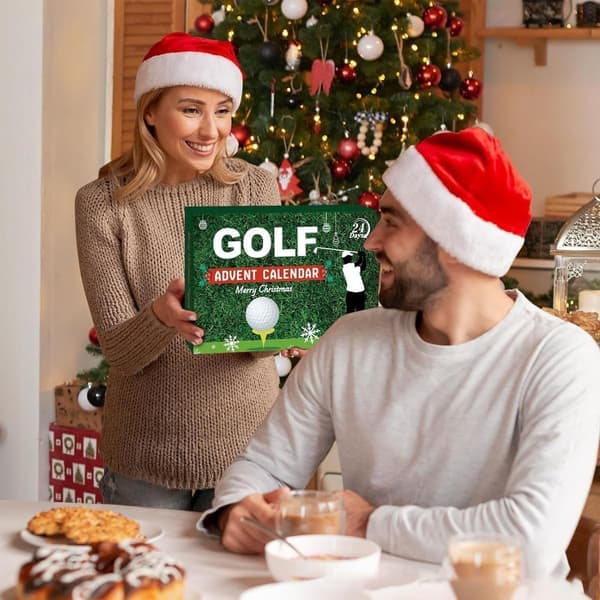 Golf Julekalender Voksne Mænd - 24 Dage Golf Tilbehør & Værktøj - Golfspillerens Julegaver