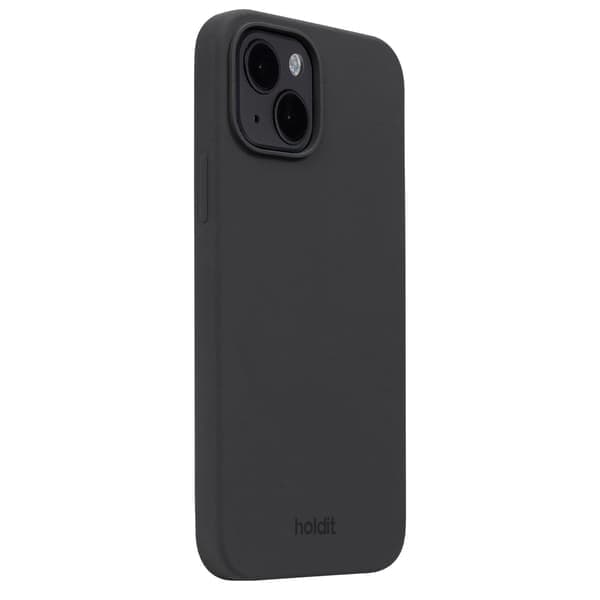 iPhone 15 -puhelimen pidike silikoninen musta
