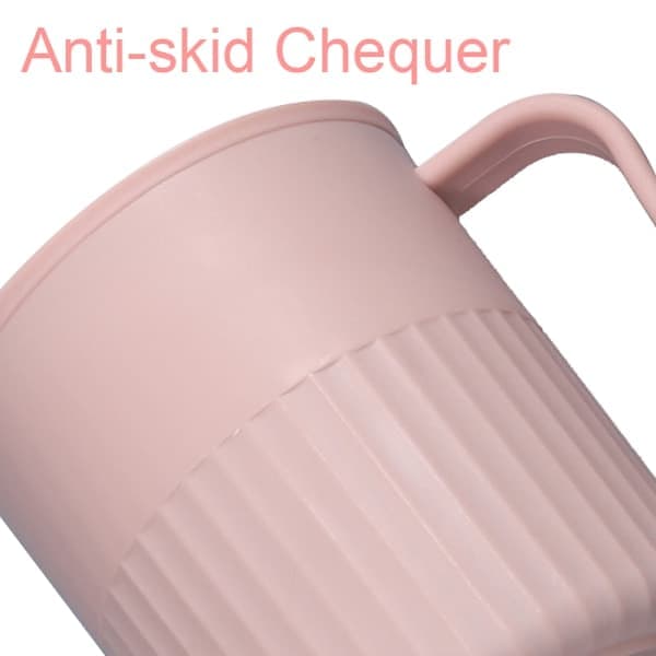 4 plastkopper BPA-frie te- og kaffekopper med håndtak