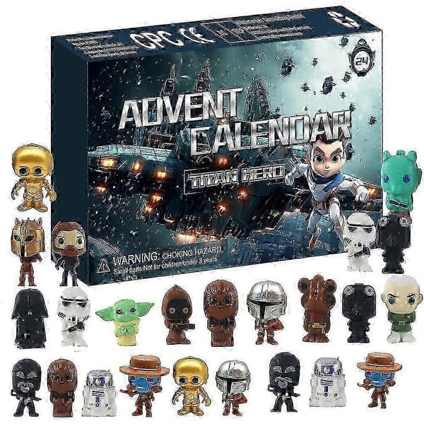 2025 Star Wars Julekalender med Figurer - Model Legetøj 24 Dages Nedtælling Dukke Blind Box Overraskelsesgave