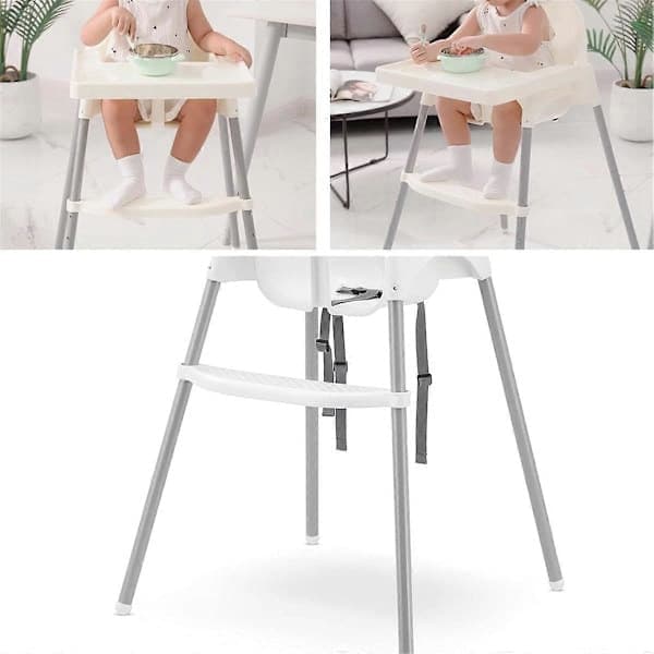 Fodstøtte til barnestole, justerbart tilbehør kompatibelt med IKEA Antilop