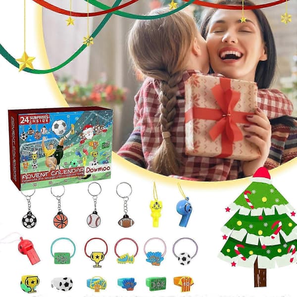 24-rums Julekalender - Fodboldlegetøj Blind Box