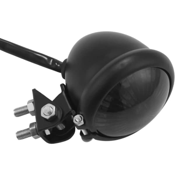 Motorcykel LED-baggrundsbelysning Integrerede bremselys til Chopper ATVS Dirt Bike Cafe Custom Sort