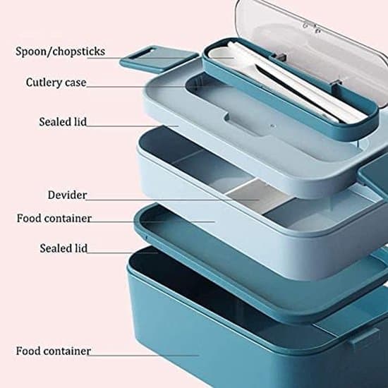 Matbokser - Bentobokser - Matboks med rom - To-lags og tre-roms - 1,7-liters isolert boks