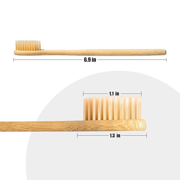 Bambutandbrush, 10 biohajoavaa hammasharjaa puusta, Natu