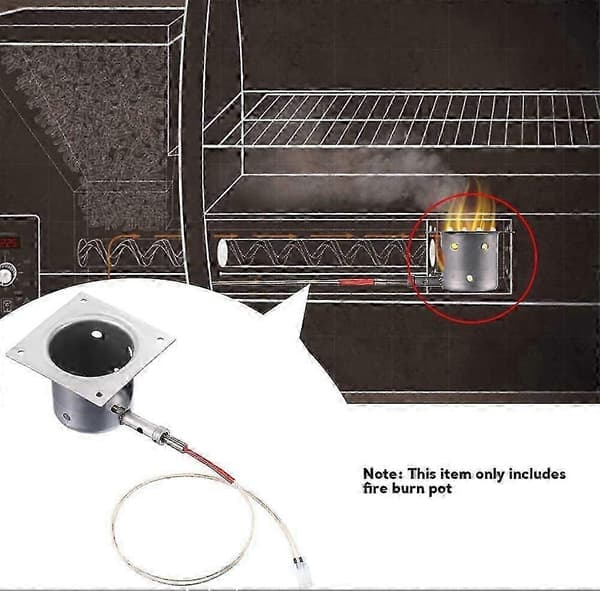 Rustfri stål grill reservedele til Traeger og de fleste Pit Boss pillegrillbrændere