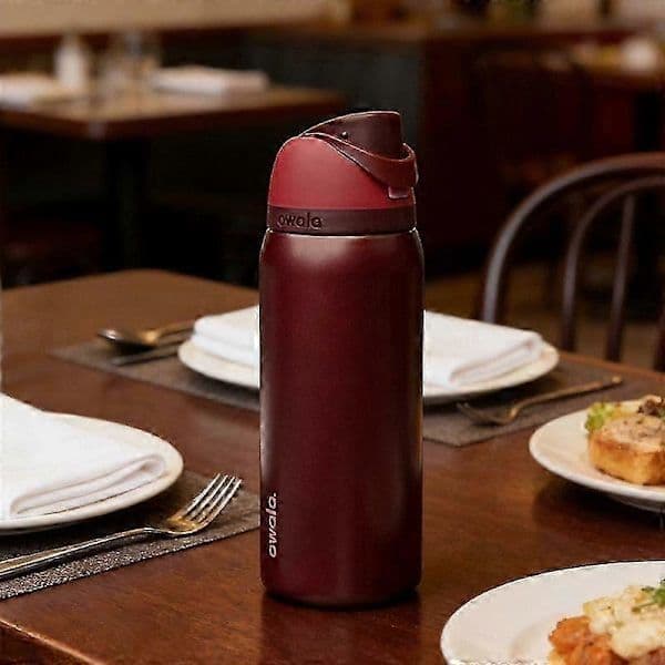 Owala 24/32oz Isoleret Vandflaske i Rustfrit Stål - Black Cherry H 32oz 32oz 32oz 32oz