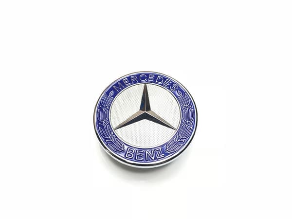 Mercedes-Benz motorhodeemblem blått 57 mm blått én størrelse