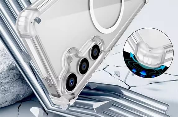 Samsung Galaxy S25 Plus/S24 Plus MagSafe-kompatibelt skal - Transparent