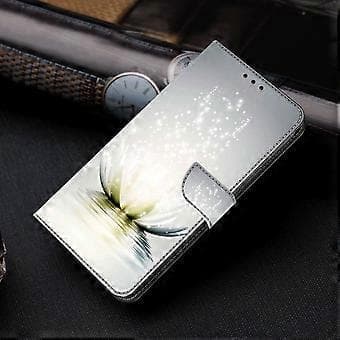 Plånboksfodral för Samsung Galaxy A52 4G/5G/A52s 5G, PU-läderstativ 3D-mönstertryckt telefonfodral (Lotus)