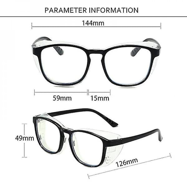 Fugtkammerbriller mod tørre øjne mænd kvinder anti-pollen blåt lys blokerende briller Gafas C3 Grå C3 Gray
