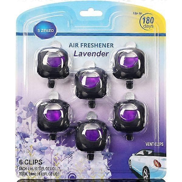 Lavendelduft Bilfrisker Ventilationsclips, 6 Bilfrisker Ventilationsclips, 4 ml