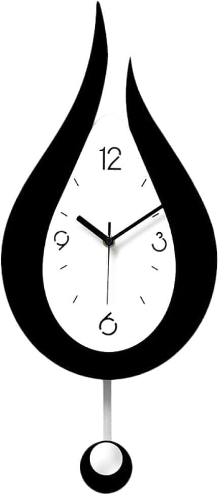 Tyst väggklocka Vattendroppar Svängande väggklocka Modern design Nordisk stil Vardagsrum Väggklockor Mode Kreativ Sovrum Väggklocka