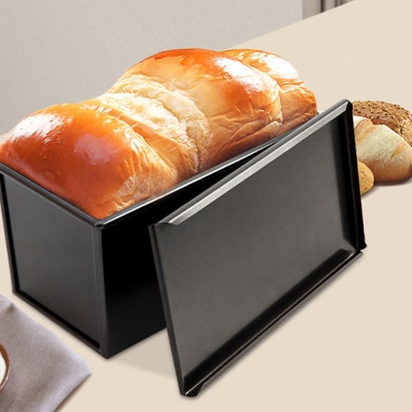 Stekeform for toast, brød, bakverk, kjeks, brødform, form, stekeform med lokk