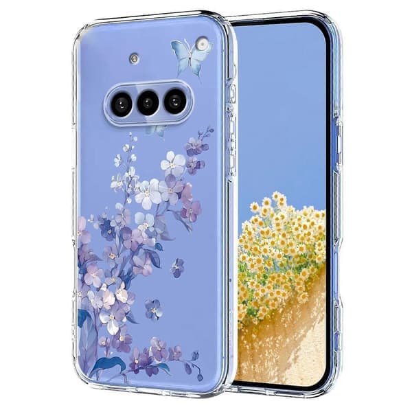 Blommönster Målat TPU-telefonfodral för Nothing Phone 3a
