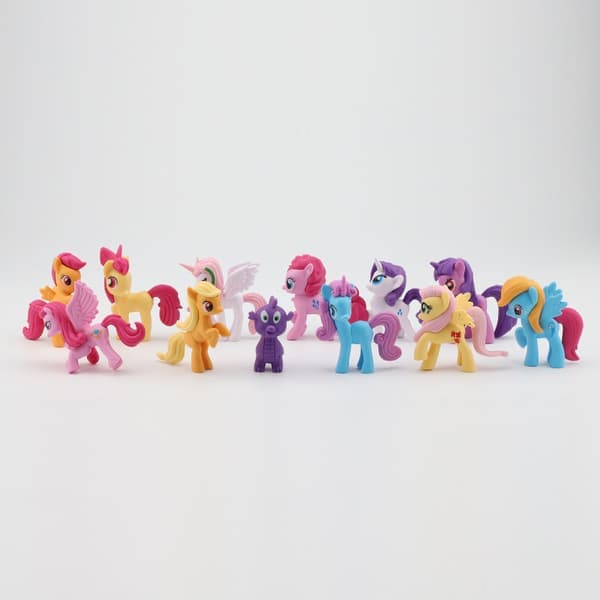 12-delt sæt My Little Pony-dukker