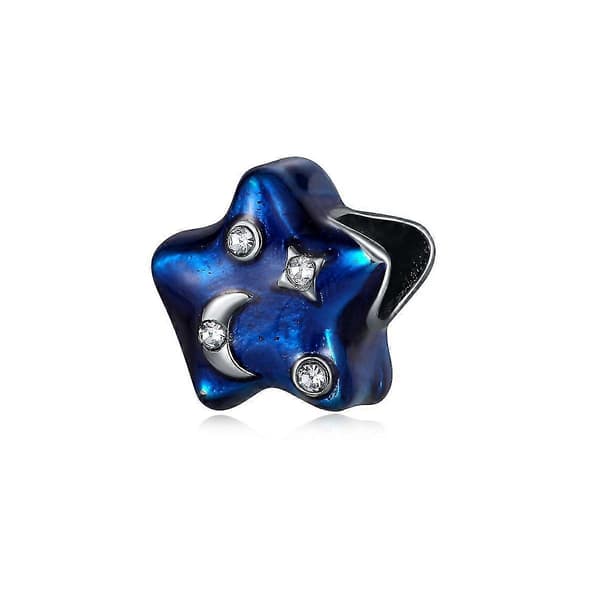 2025 Sælgende Lyseblå Legering Løse Perler - Blå Diamant Mode Perle DIY Blind Box Tilbehør Julekalender 28