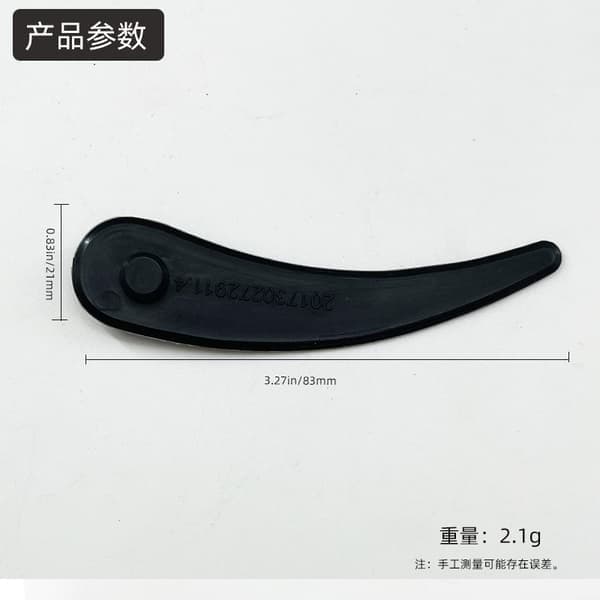24-pakning Bosch gresstrimmerblader for Bosch Durablade Art 23 - 18 LI Art 26 - 18 LI gresstrimmer, erstatningsblader for svart flat black Flat teeth
