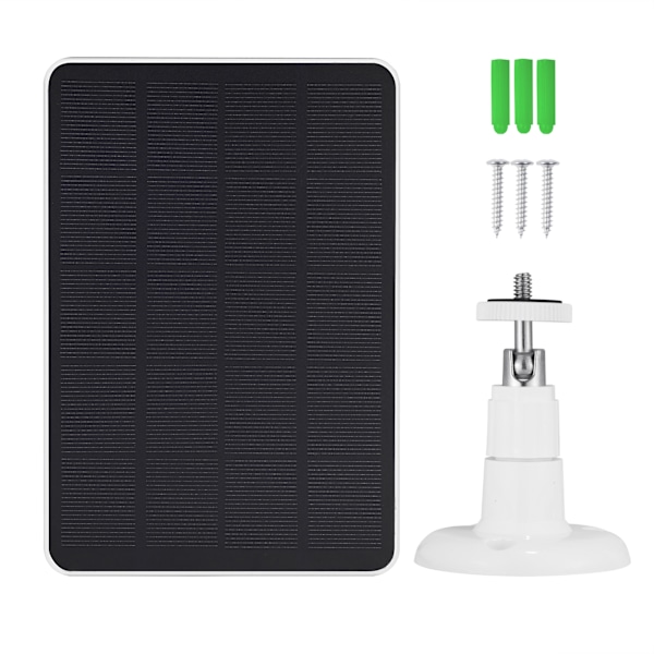 Ring solcellepanel dørklokke solcellekamera Ring solcellelader DC-hodeutgang U ring-WHITE
