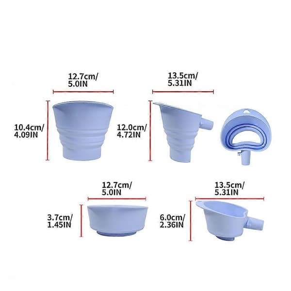 Meltragt til Kitchenaid Mixer - Silikone Tragt til Pulver, Røremaskine Tilbehør, Kompatibel med Artisan KSM150 5 - Quart Tilt - Head
