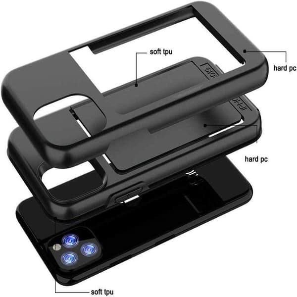 iPhone 14 Plus Skala Mobil + Linsebeskyttelse Svart iPhone 14 Plus + 2 linser