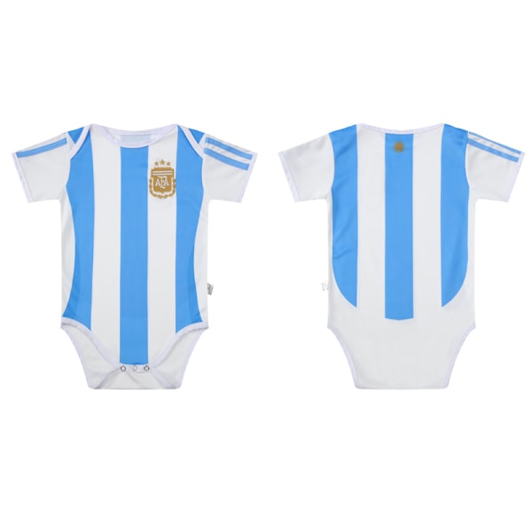 2425 Argentina Hjemme Fodboldtrøje Baby Krybeklude Mænds og Kvinders Dragter Blue-white Size 12 (12-18 months)
