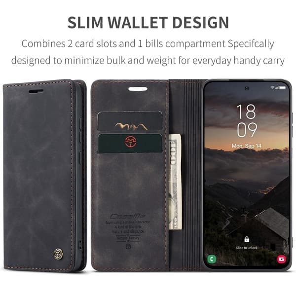 CASEME pung etui Samsung Galaxy S26 - Sort Sort Sort